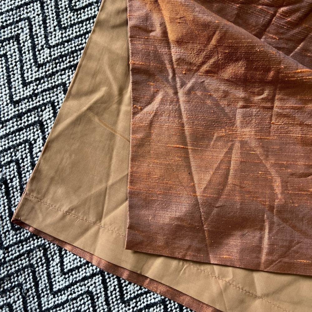 Vintage 1960s Copper cheongsam Dress XXS - Picture 4 of 9